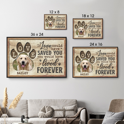 Forever In Our Hearts - Personalized Pet Memorial Poster / Canvas