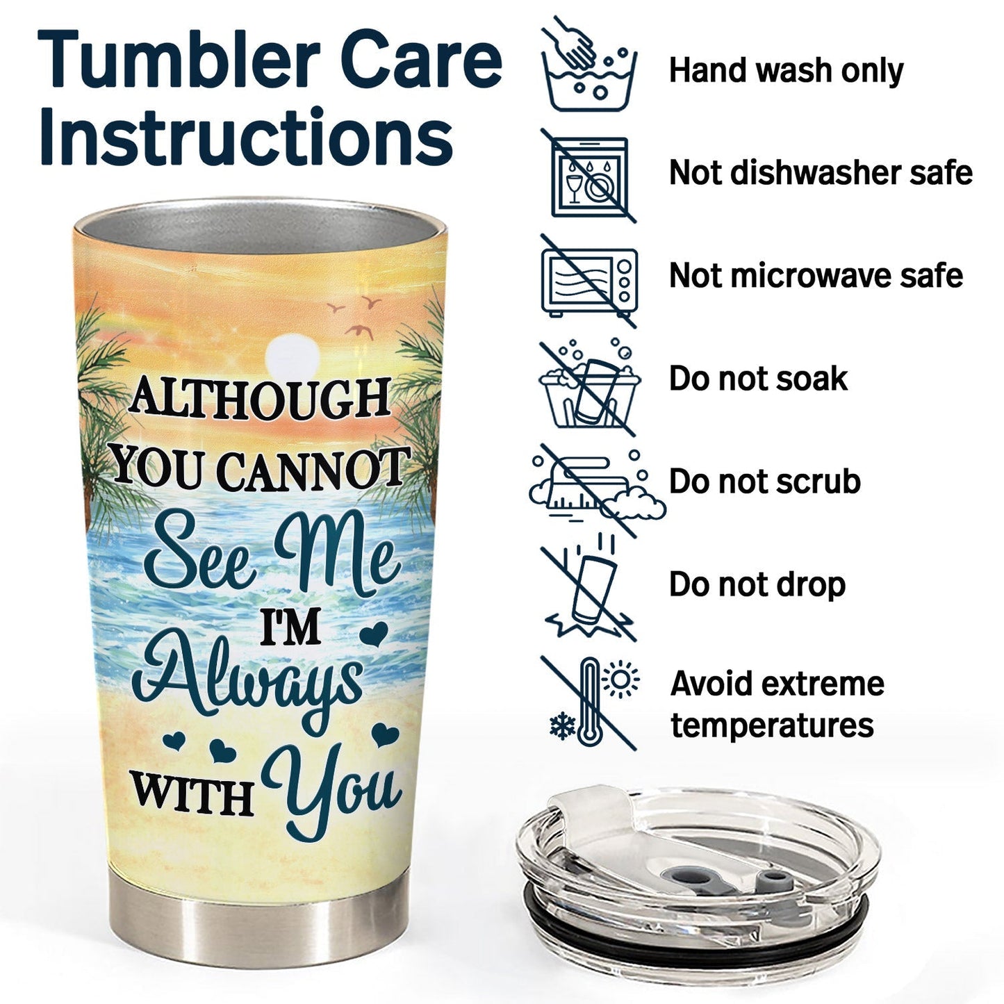 I Miss You I Know — Custom Memorial Tumbler for Family & Friends