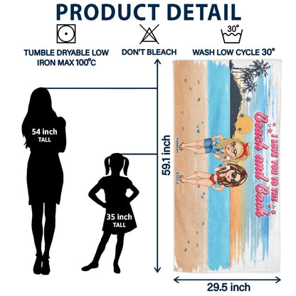 Personalized 'Shenanigans Begin' Beach Towel for Girls Trips & Best Friends