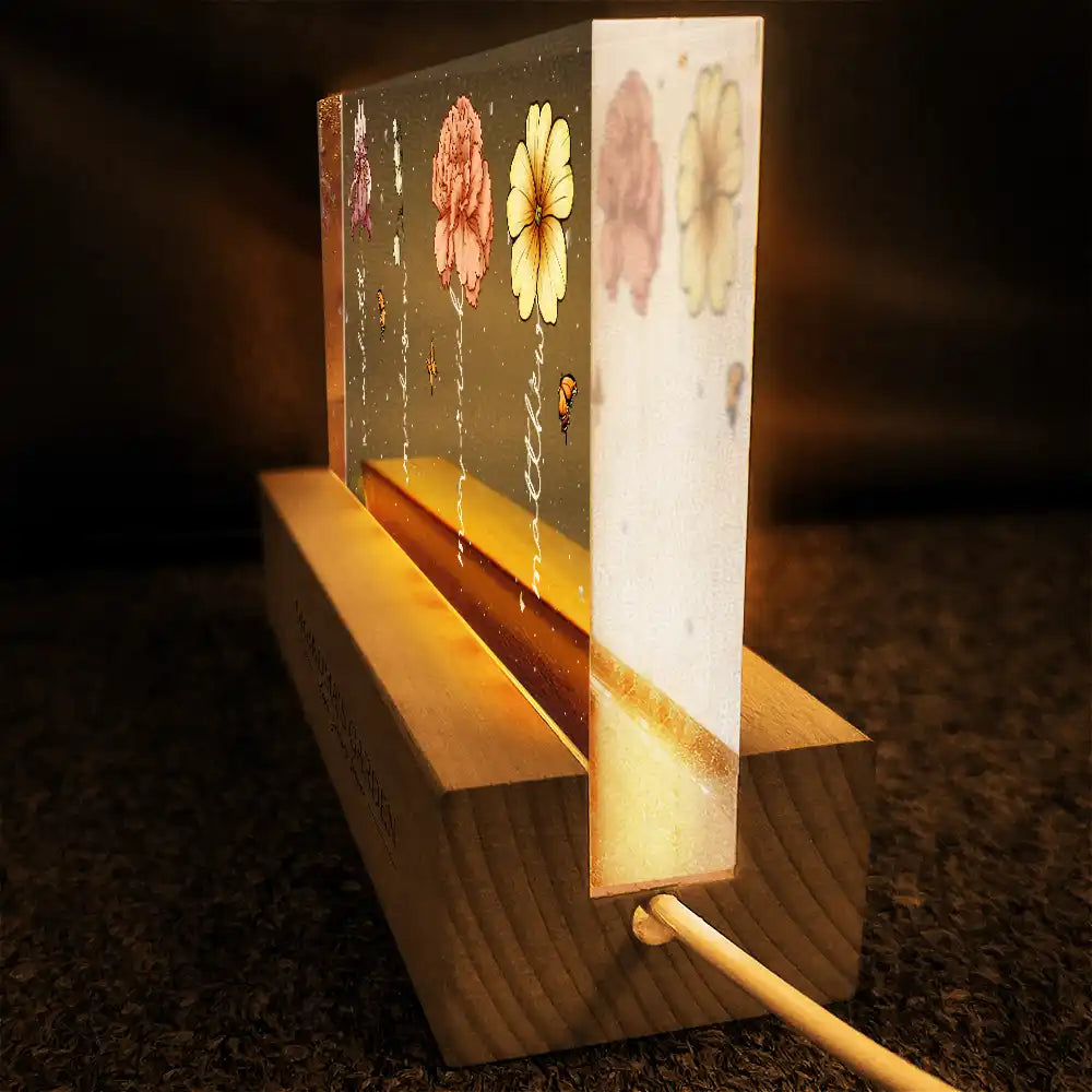 Grandma’s Garden - Personalized Flower LED Light