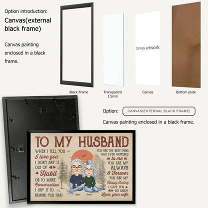 Personalized 'Always & Forever' Canvas for Husband - Sentimental Gift