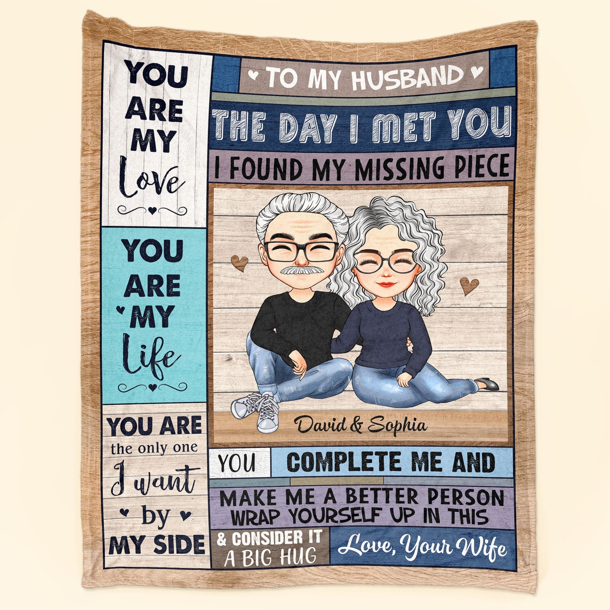 You Are My Love You Are My Life - Personalized Blanket - Christmas, Anniversary, Birthday Gift For Couples, Husband, Wife, Lovers, Anniversary, Engagement