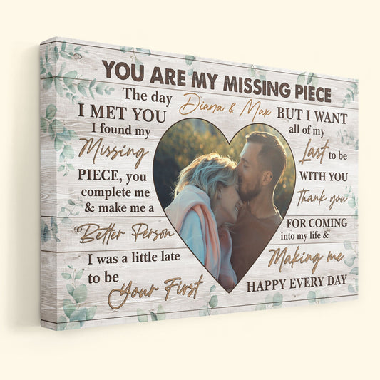 You Are My Missing Piece - Personalized Photo Poster/Wrapped Canvas