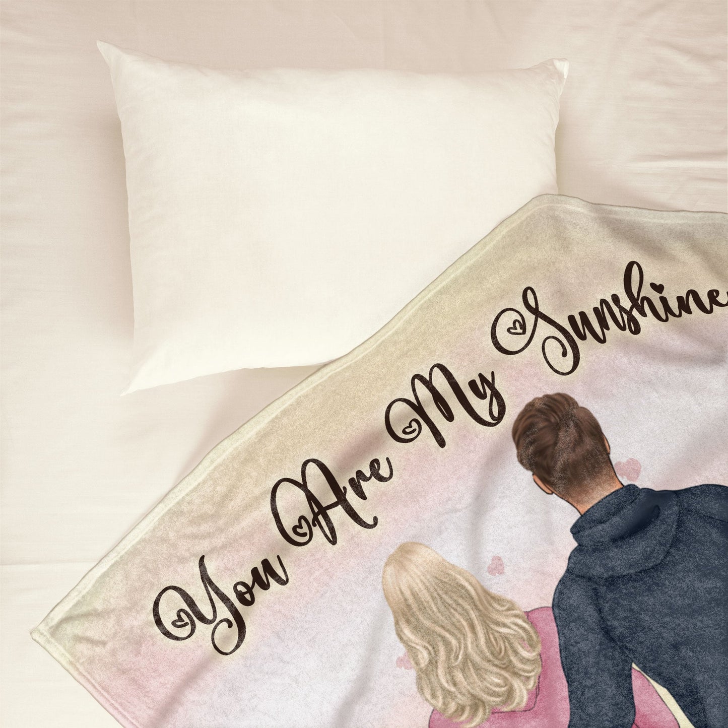 Personalized 'You Are My Sunshine' Blanket for Couples - Anniversary Gift
