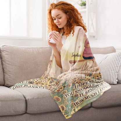 Personalized 'You Are My Sunshine' Blanket for Couples - Anniversary Gift