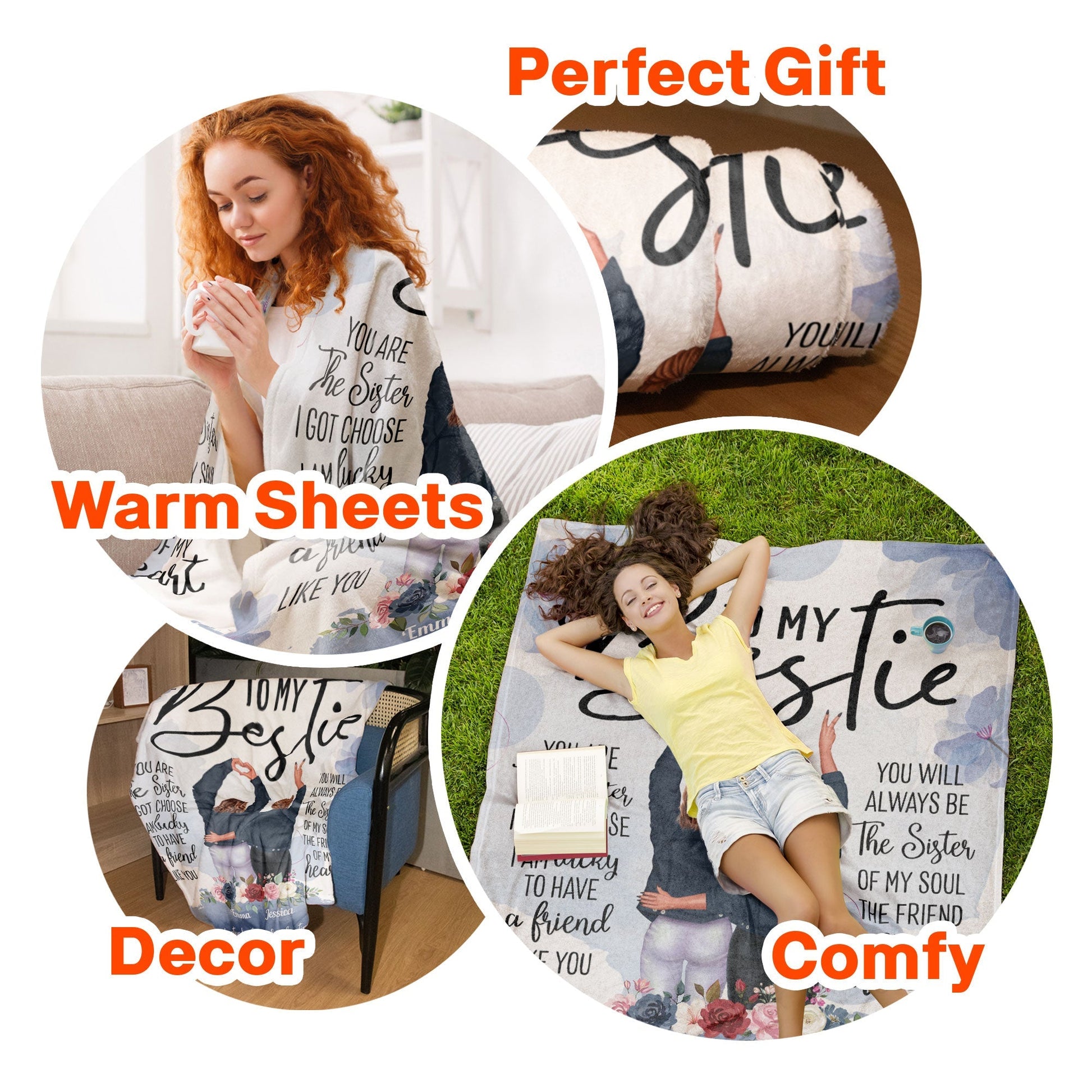 You Are The Sister I Got Choose - Personalized Blanket - Birthday, Friendship DayGift For Her, Besties, Friends,Bff