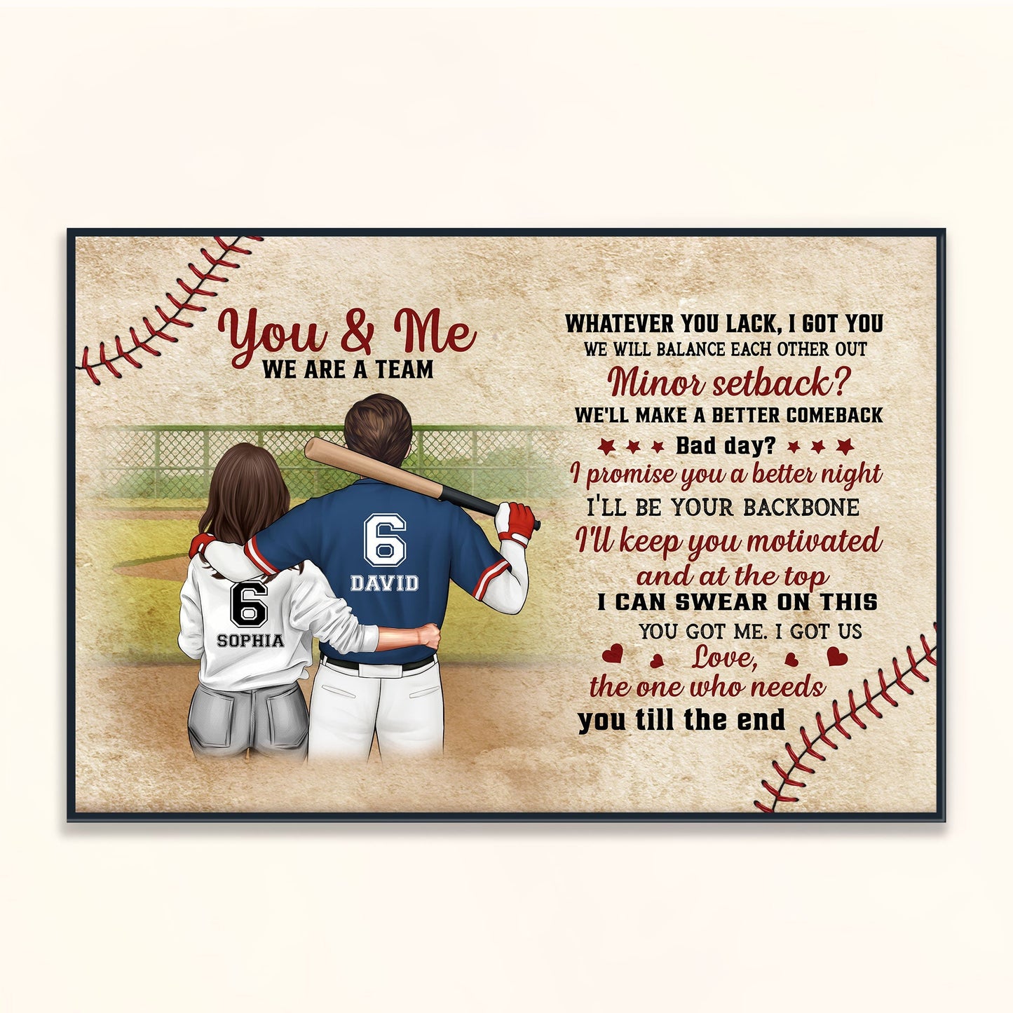 You Got Me I Got Us - Personalized Couple Poster / Canvas