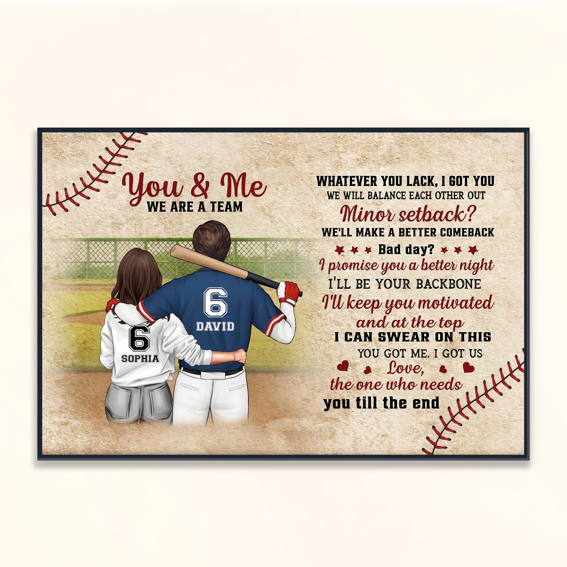 You Got Me I Got Us - Personalized Couple Poster / Canvas