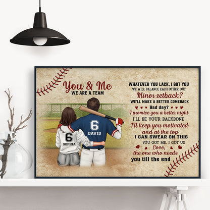 You Got Me I Got Us - Personalized Couple Poster / Canvas