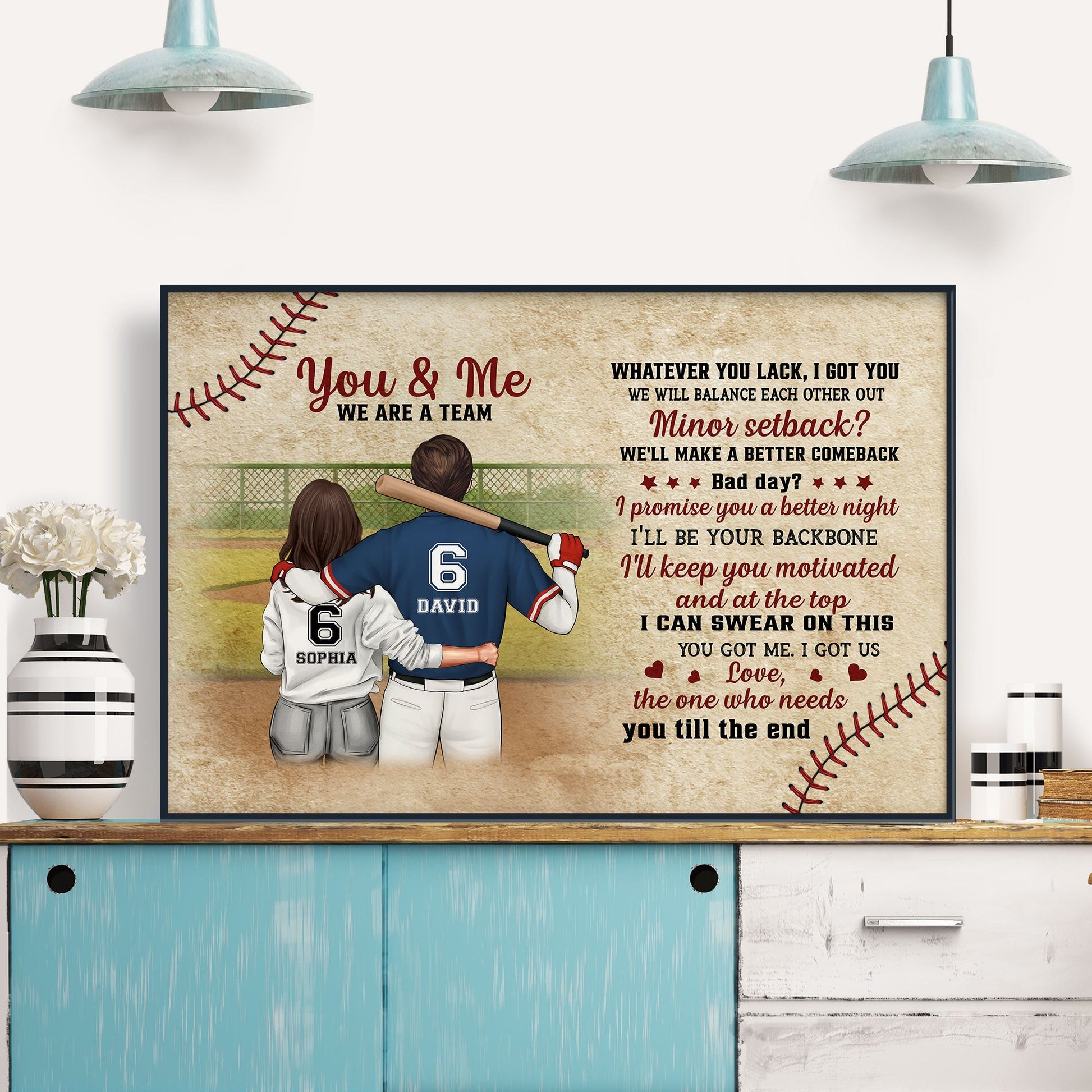 You Got Me I Got Us - Personalized Couple Poster / Canvas