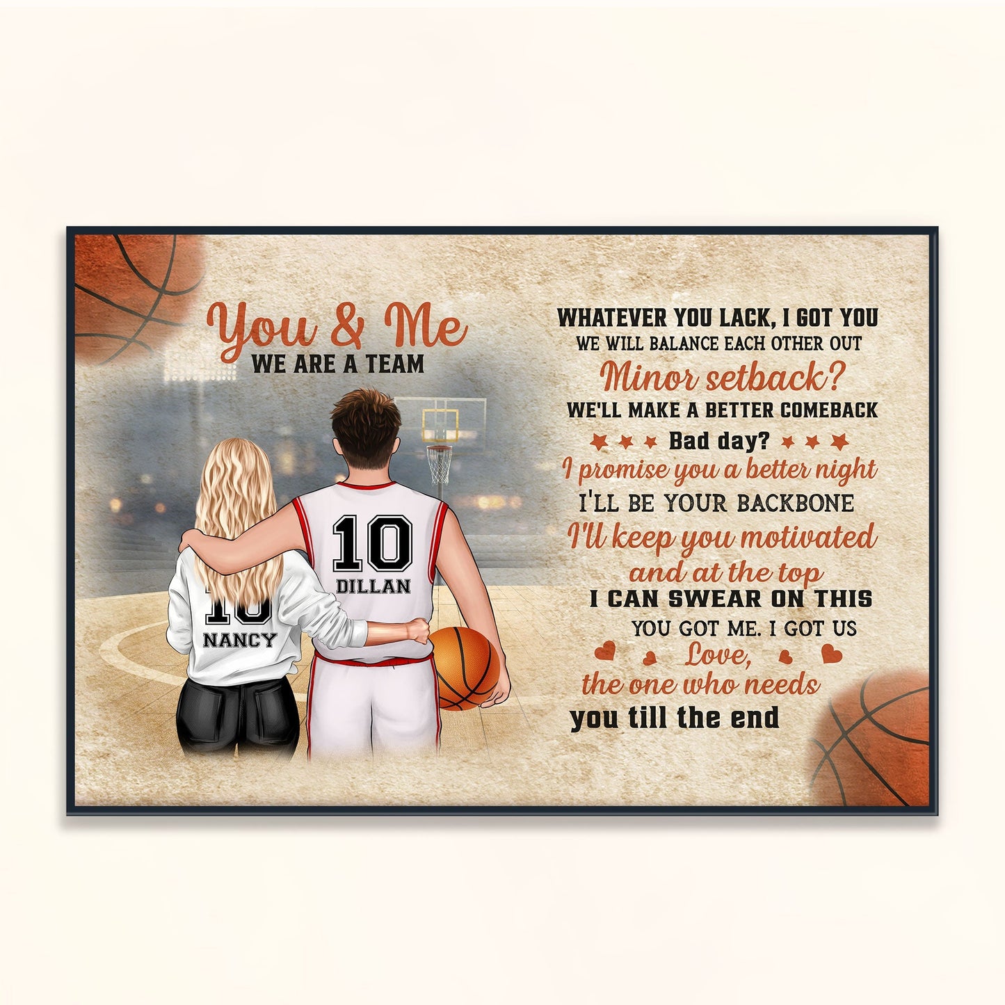 You Got Me I Got Us - Personalized Couple Poster / Canvas