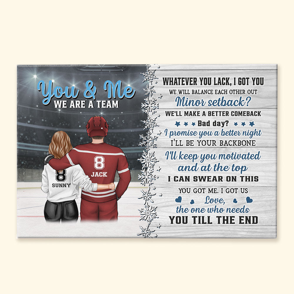 You Got Me I Got Us - Personalized Couple Poster / Canvas
