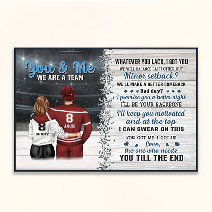 You Got Me I Got Us - Personalized Couple Poster / Canvas