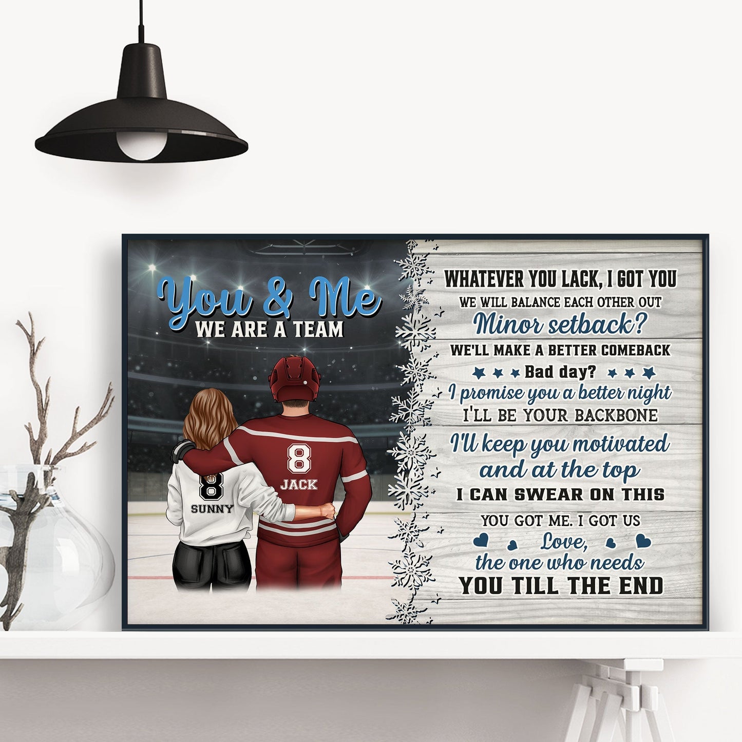 You Got Me I Got Us - Personalized Couple Poster / Canvas