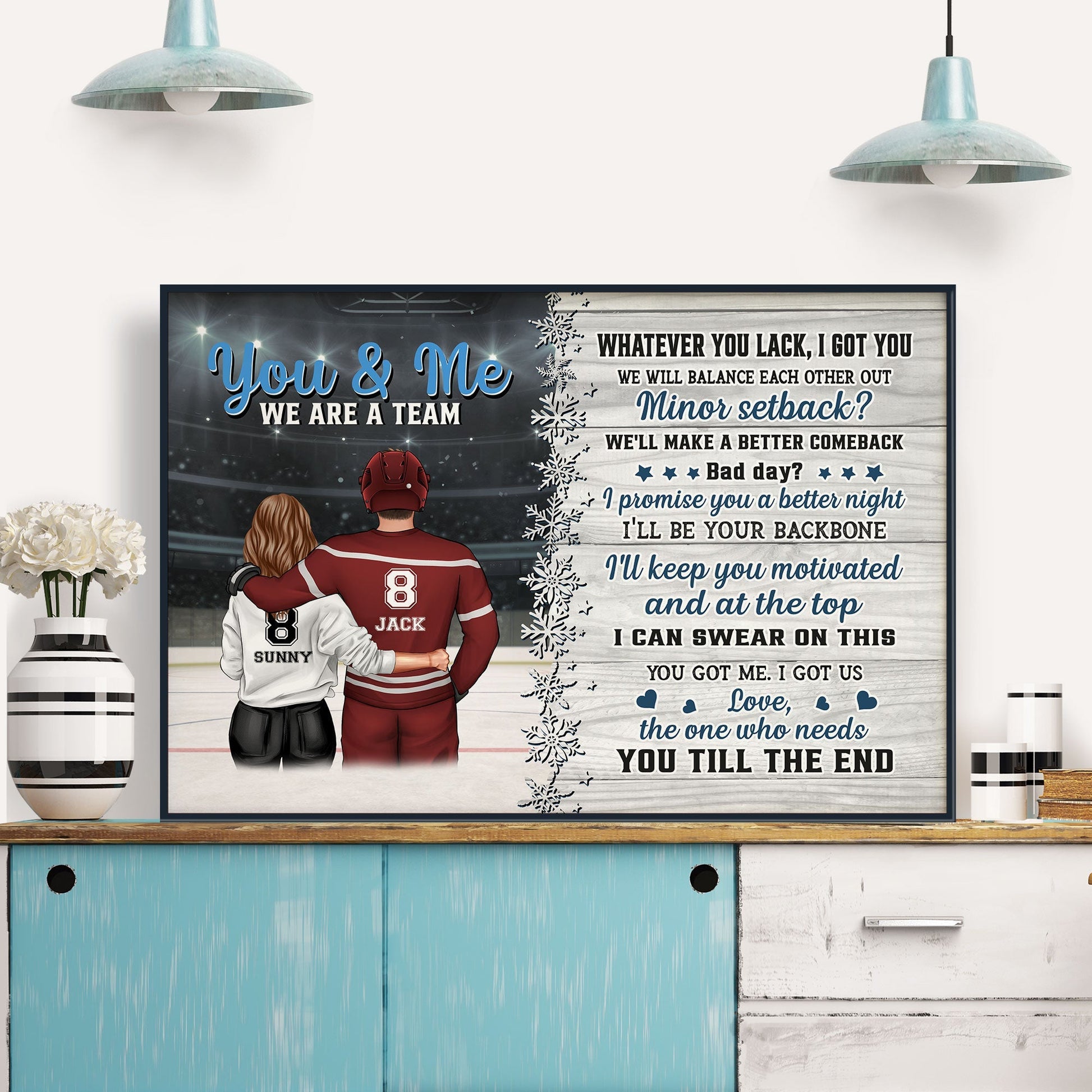 You Got Me I Got Us - Personalized Couple Poster / Canvas