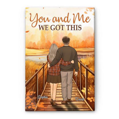 You & Me - Personalized Wrapped Canvas Framed Canvas Wall Art