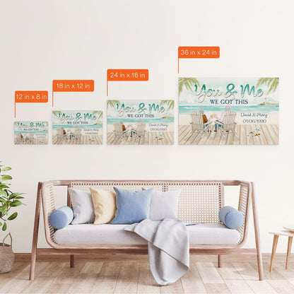 Personalized 'You & Me We Got This' Canvas for Couples - Sentimental Keepsake Gift