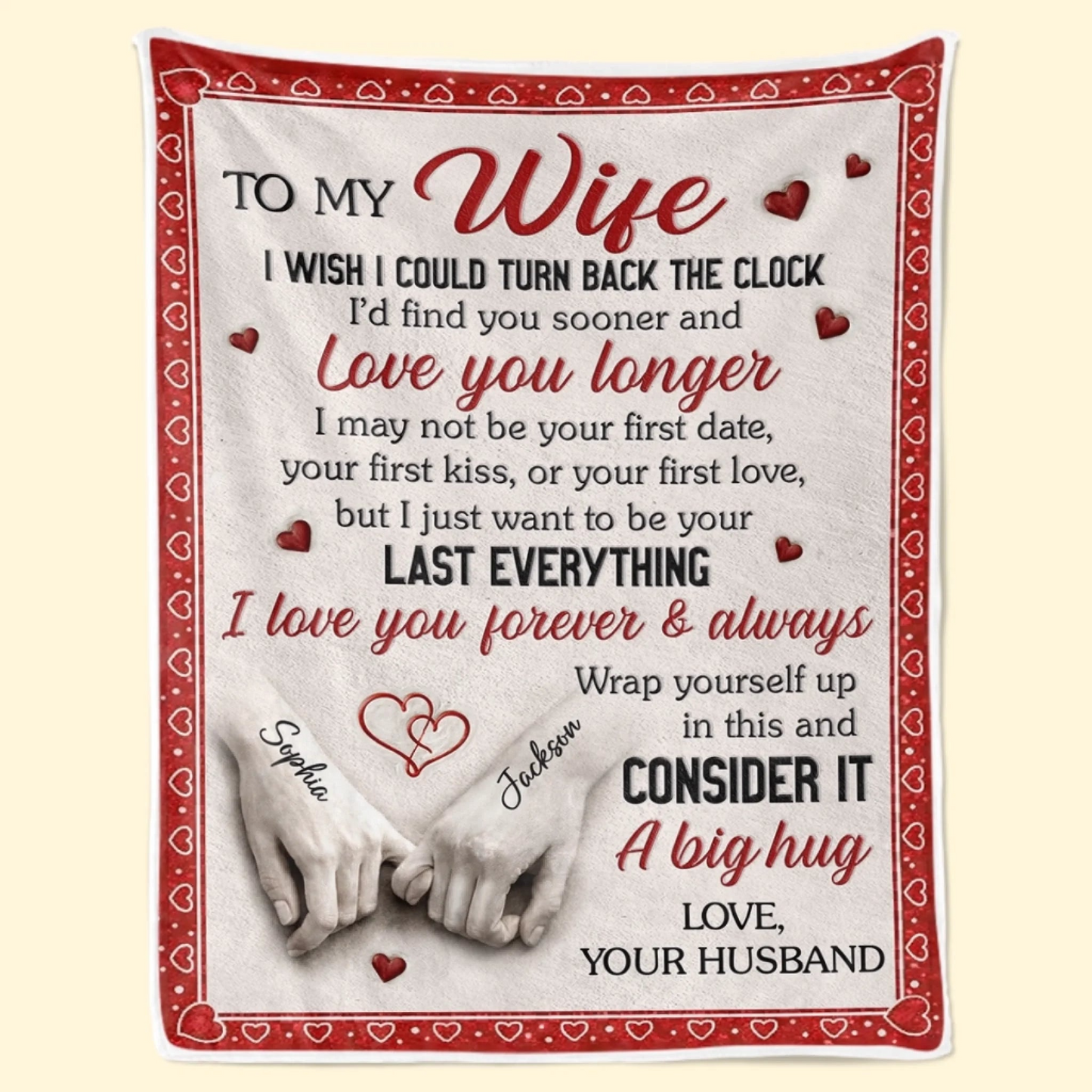 You And Me Feels Right - Personalized Custom Couple Blanket