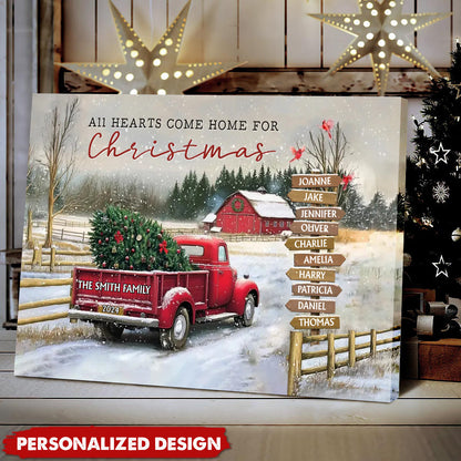 It’s Who’s Around the Christmas Tree That Matters - Personalized Canvas / Poster