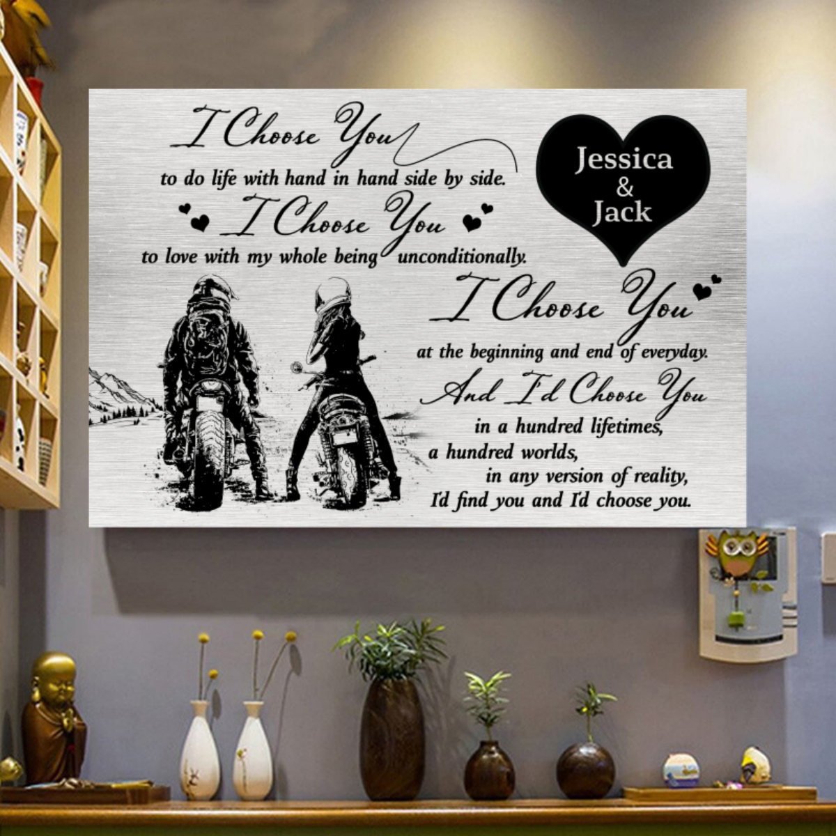 I Choose You in a Hundred Lifetimes” - Personalized Canvas / Poster