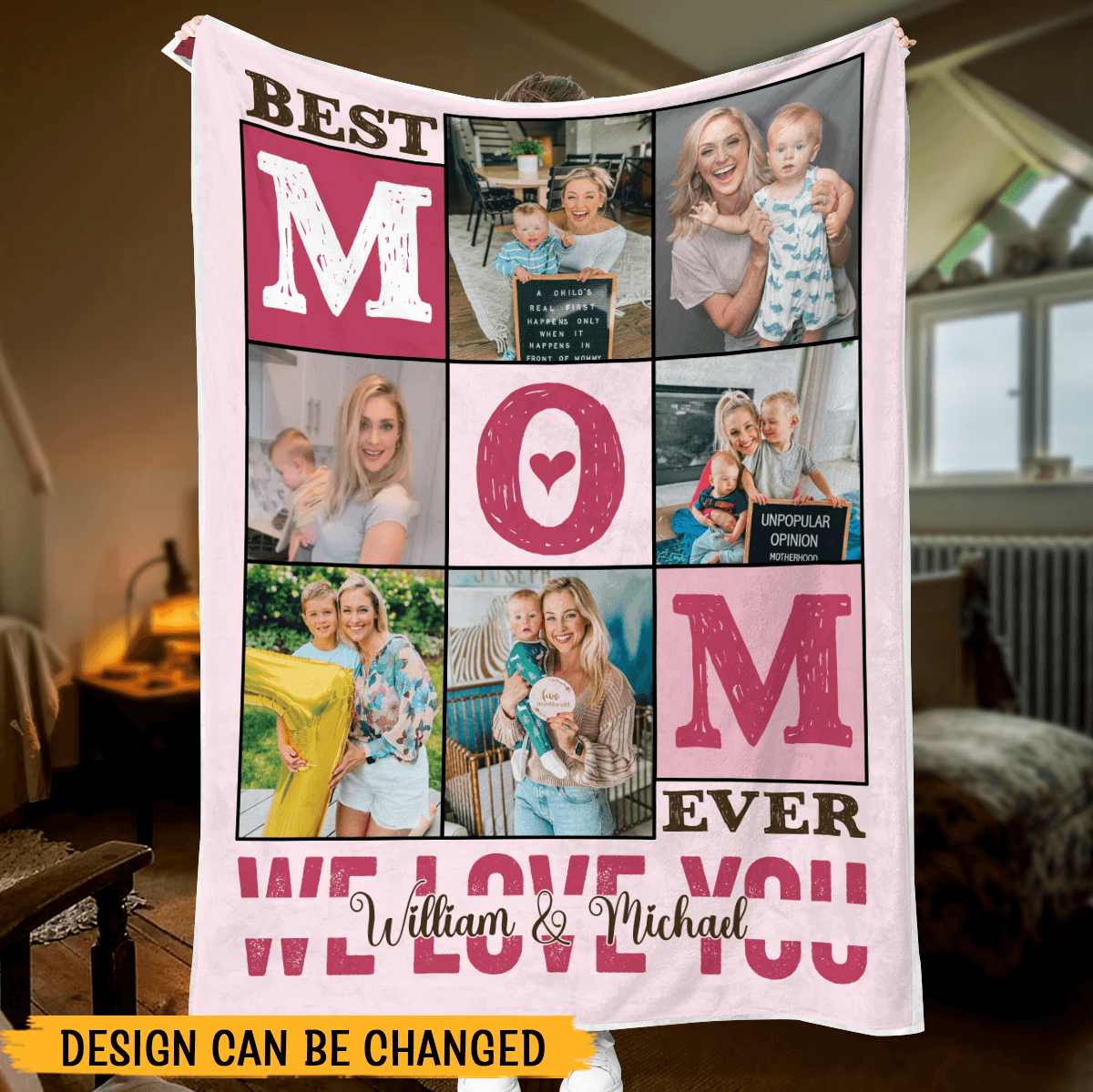 Best Mom Ever - Personalized Blanket - Best Gift For Mother - PRINTS10