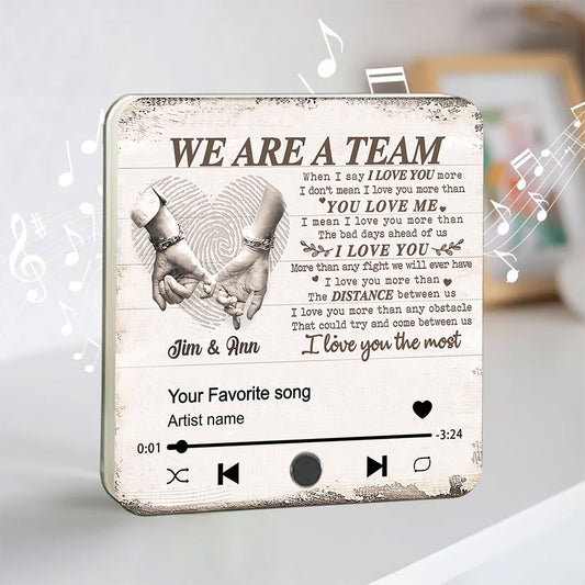 Custom Name Music Fridge Magnet - We Are a Team