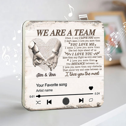 Custom Name Music Fridge Magnet - We Are a Team