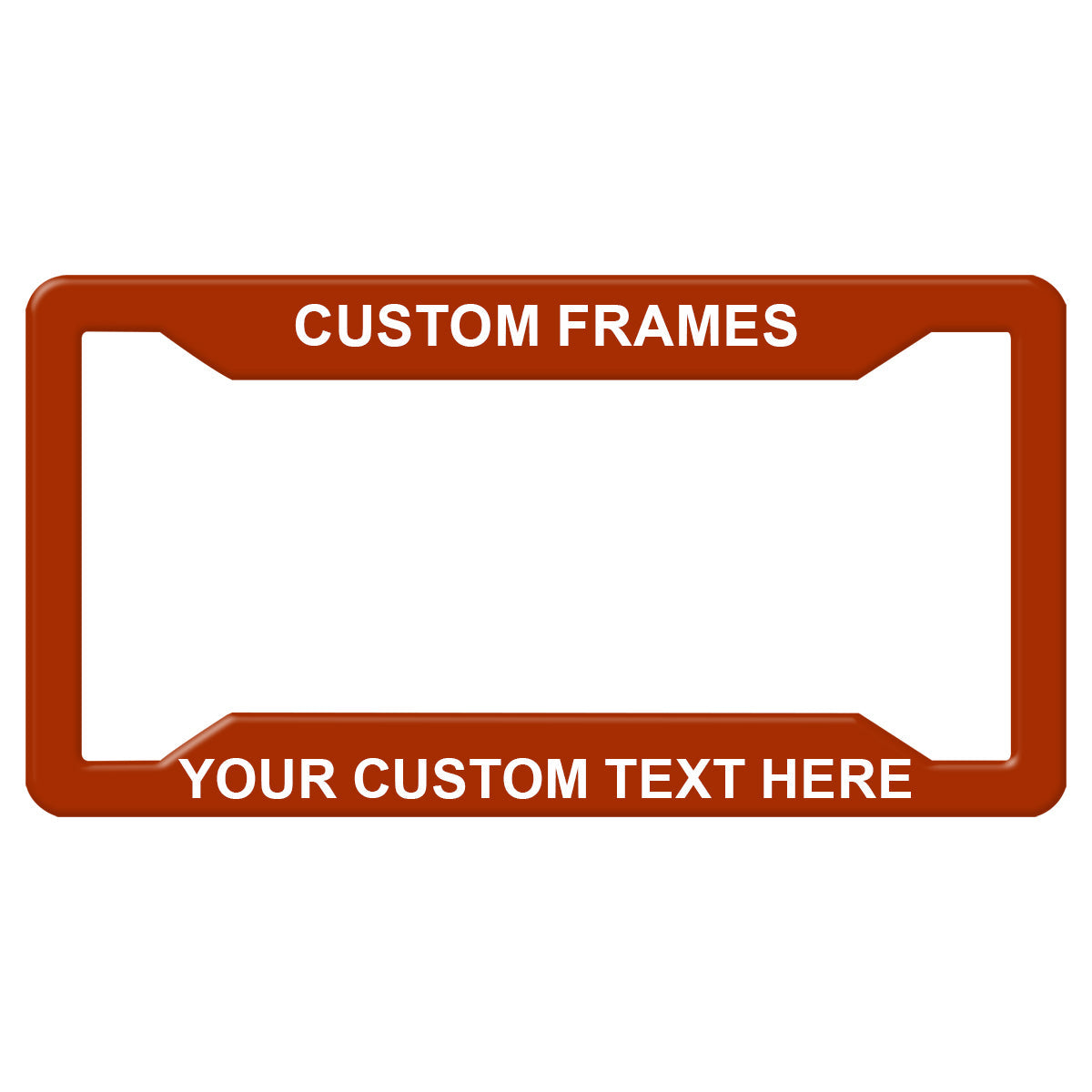 Laser Engraved No Decals Here - Personalized Custom Four-hole Aluminum License Plate Frame