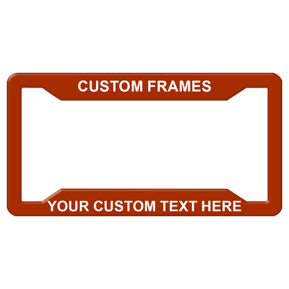 Laser Engraved No Decals Here - Personalized Custom Four-hole Aluminum License Plate Frame