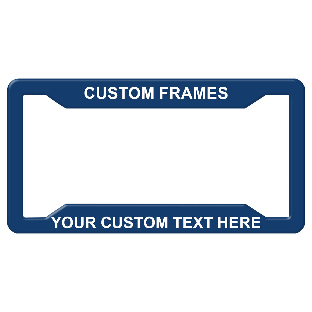 Laser Engraved No Decals Here - Personalized Custom Four-hole Aluminum License Plate Frame