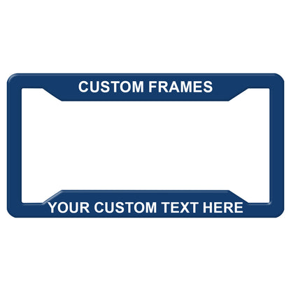 Laser Engraved No Decals Here - Personalized Custom Four-hole Aluminum License Plate Frame