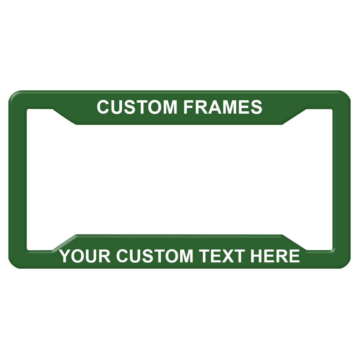 Laser Engraved No Decals Here - Personalized Custom Four-hole Aluminum License Plate Frame