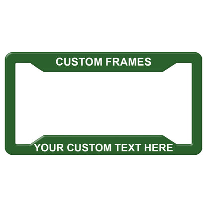 Laser Engraved No Decals Here - Personalized Custom Four-hole Aluminum License Plate Frame