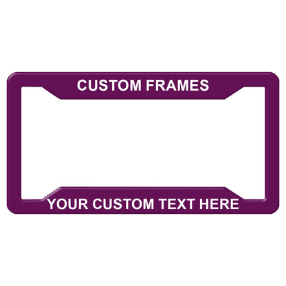 Laser Engraved No Decals Here - Personalized Custom Four-hole Aluminum License Plate Frame