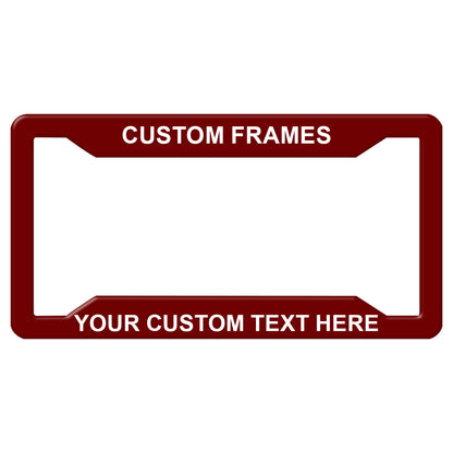 Laser Engraved No Decals Here - Personalized Custom Four-hole Aluminum License Plate Frame