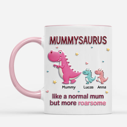 Personalized Daddysaurus Mug personalization view for Dad
