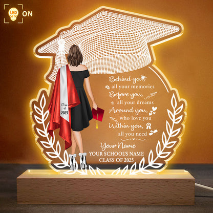 Personalized Graduation Gift for Her Personalized Graduation Keepsake Print Personalized Gift High School College Grad Gift Tu20