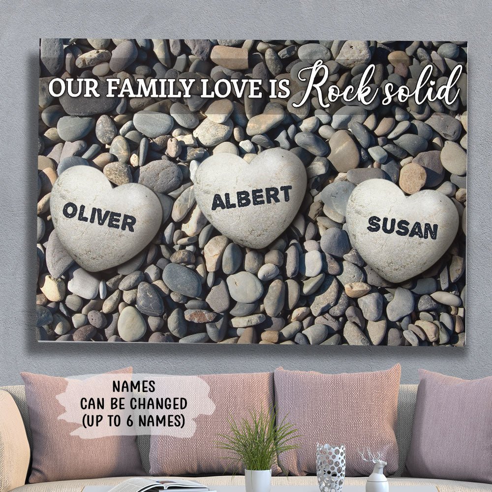 Family Love - Personalized Custom Name Canvas - Blithe Hub