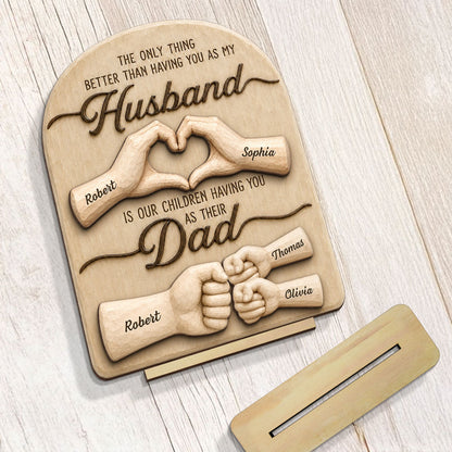 Plaque gift-ready design for Husband