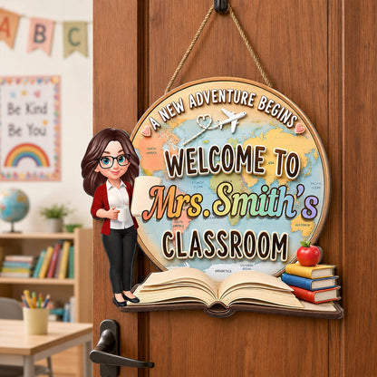 Personalized Teacher Sign for Teacher with personalized design details for meaningful gifting