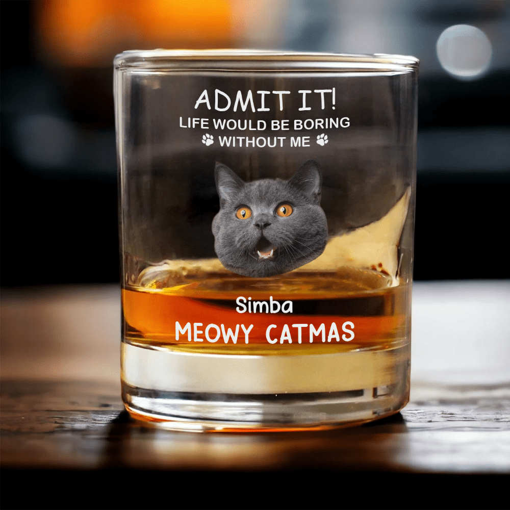 Tumbler material and size view - Custom Pet Photo Rock Glass
