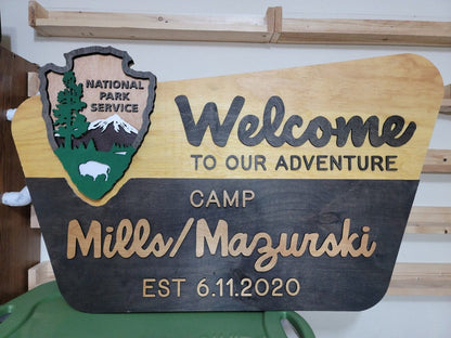 Wood Sign detail view for Dad