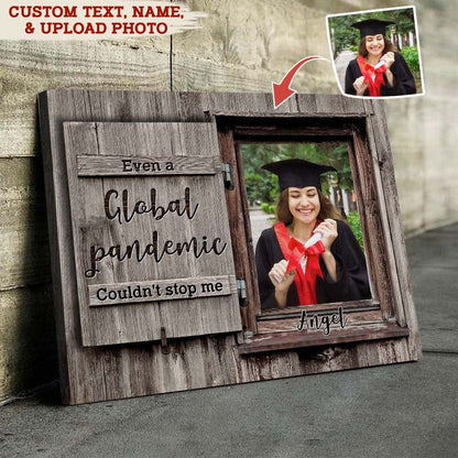 GeckoCustom Upload Image Graduation Canvas HN590 12 x 8 Inch / Satin Finish: Cotton & Polyester