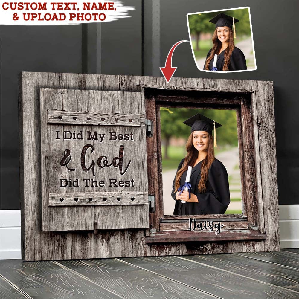 GeckoCustom Upload Image Graduation Canvas HN590