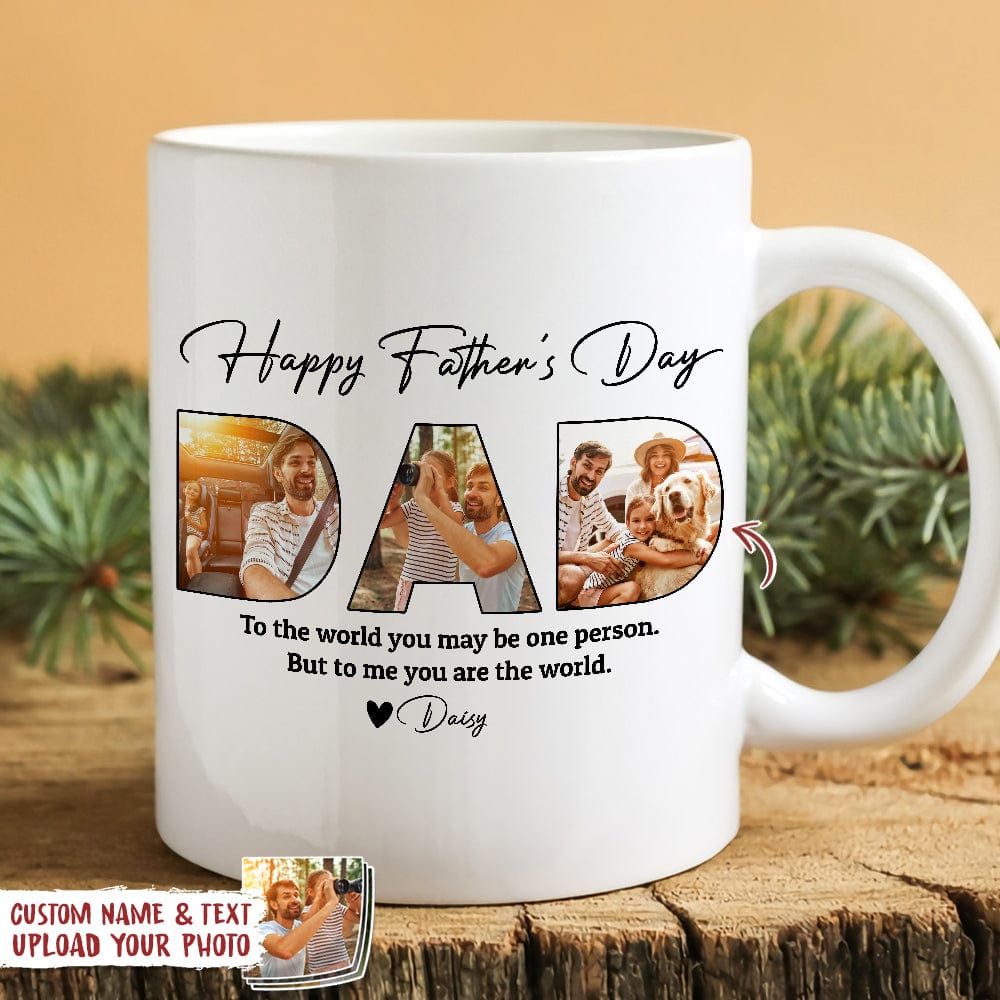 Personalized Dad Photo Mug personalization view for Dad