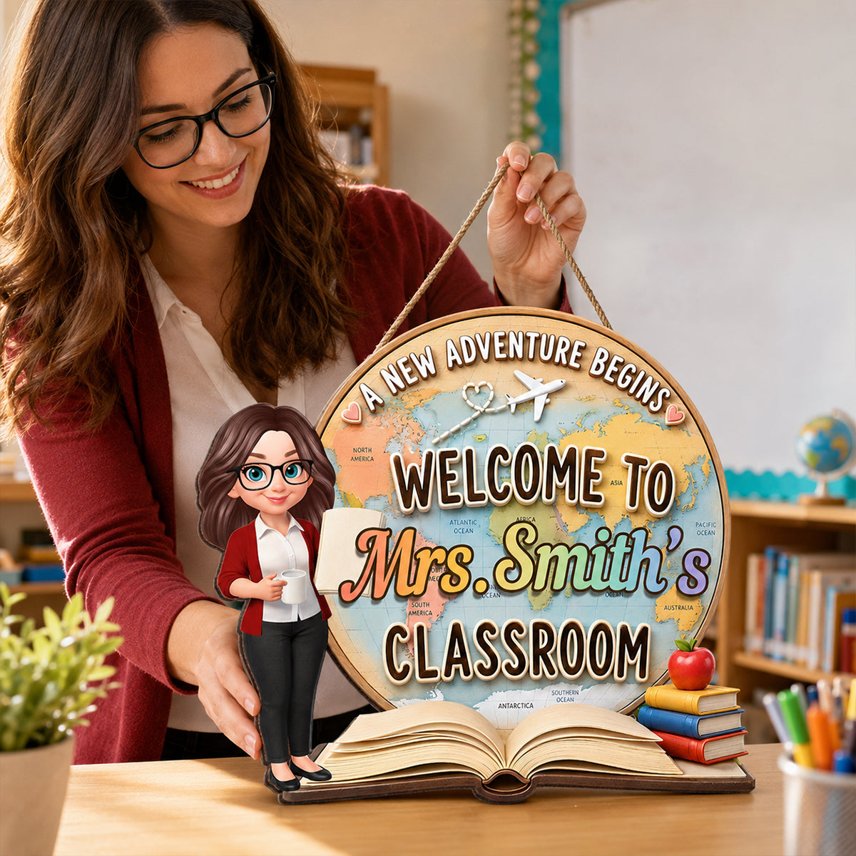 Personalized Teacher Sign personalization view for Teacher