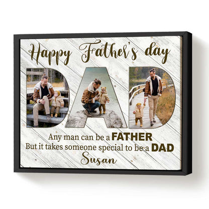 Personalized Father's Day Canvas for Dad with personalized design details for meaningful gifting image 6
