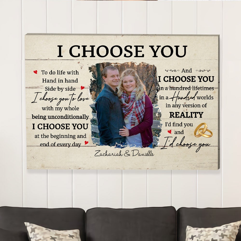 I Choose You 6 - Personalized Custom Canvas Print - Blithe Hub