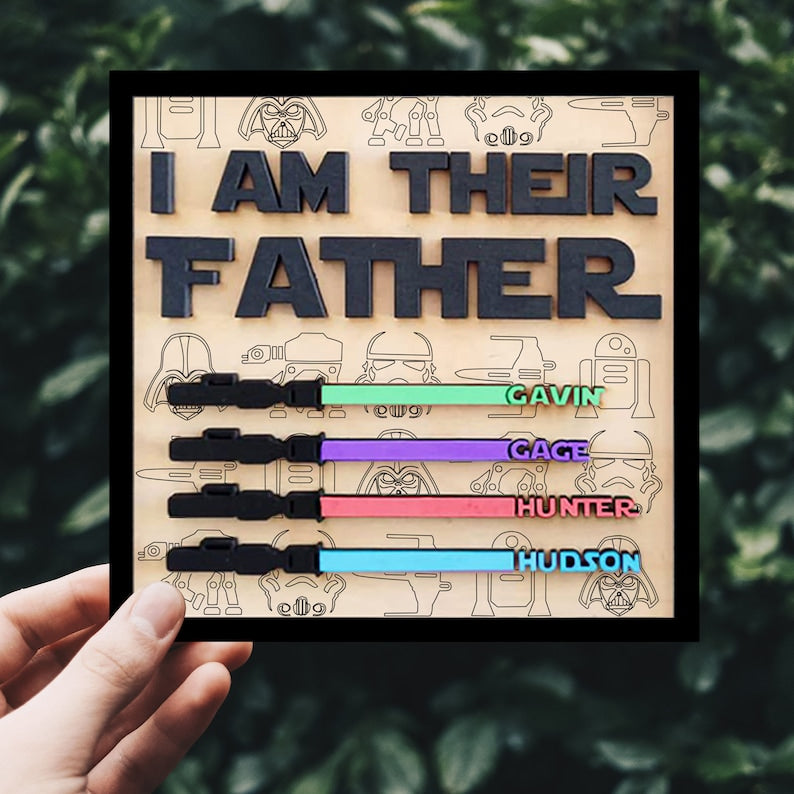 I Am Their Father Sign personalization view for Dad