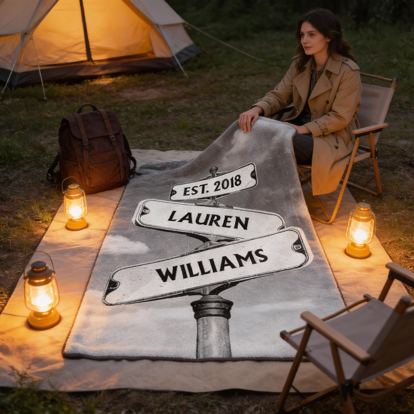 Personalized Custom Always Beside You Couple Blanket - Anniversary Gift For Husband Wife